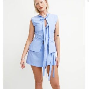 Bowtie Vest Blue Pin